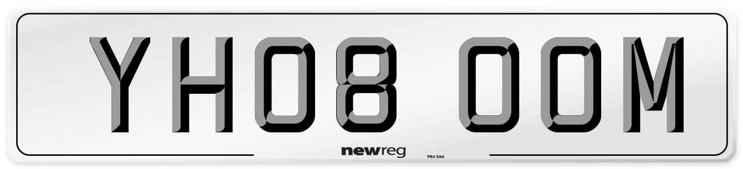 YH08 OOM Number Plate from New Reg